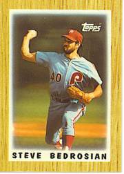 1987 Topps Mini Leaders Baseball Cards 027      Steve Bedrosian